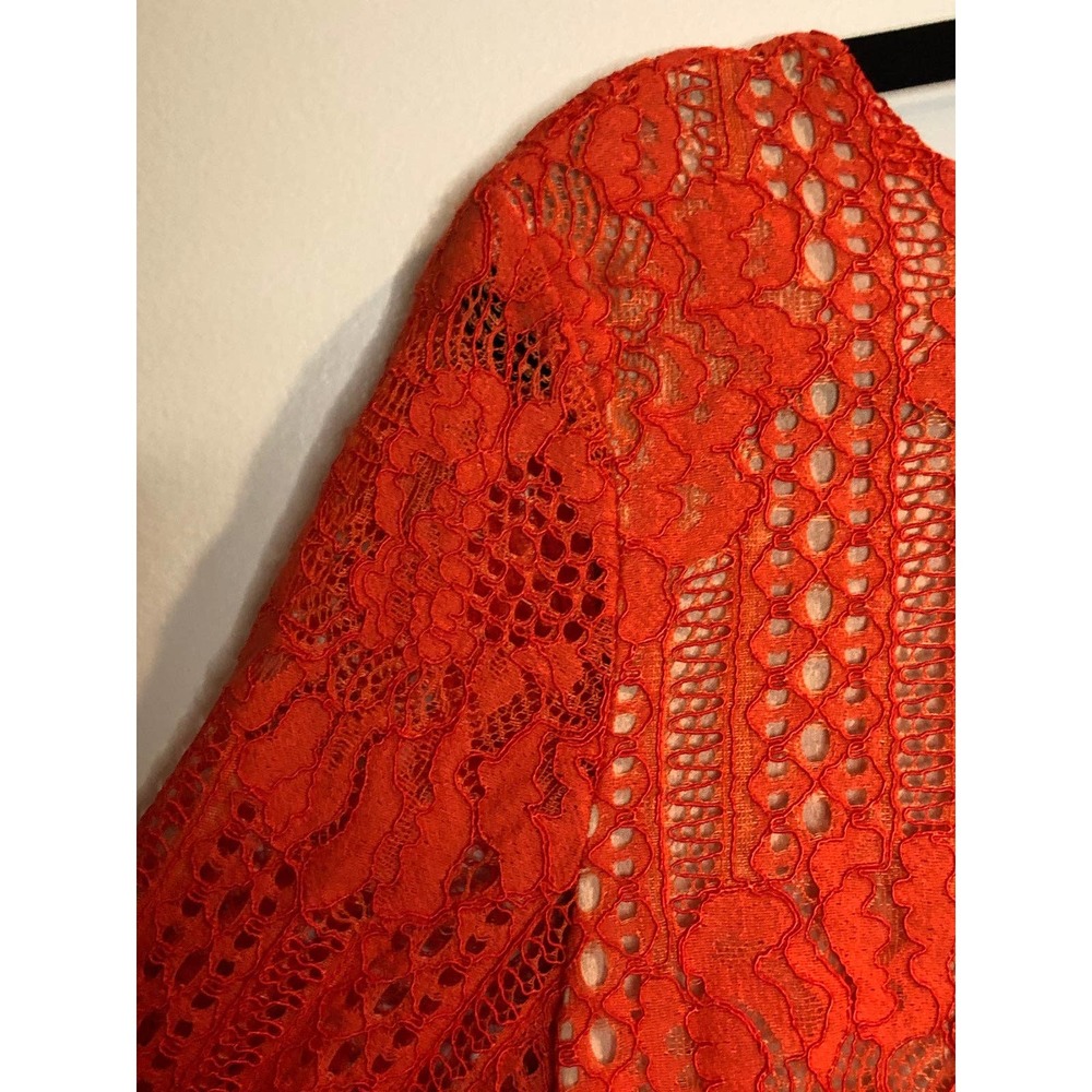 Endless Rose red Ornage Lace XS Boutique Bohemian Boho Going Out Dress - Picture 4 of 9